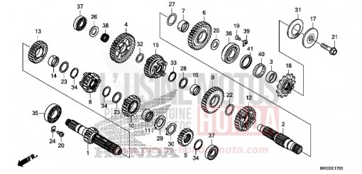 BOITE DE VITESSES CRF450RXK de 2019